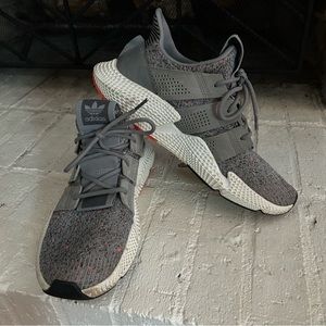 Adidas Prophere Grey Solar Red Sneakers